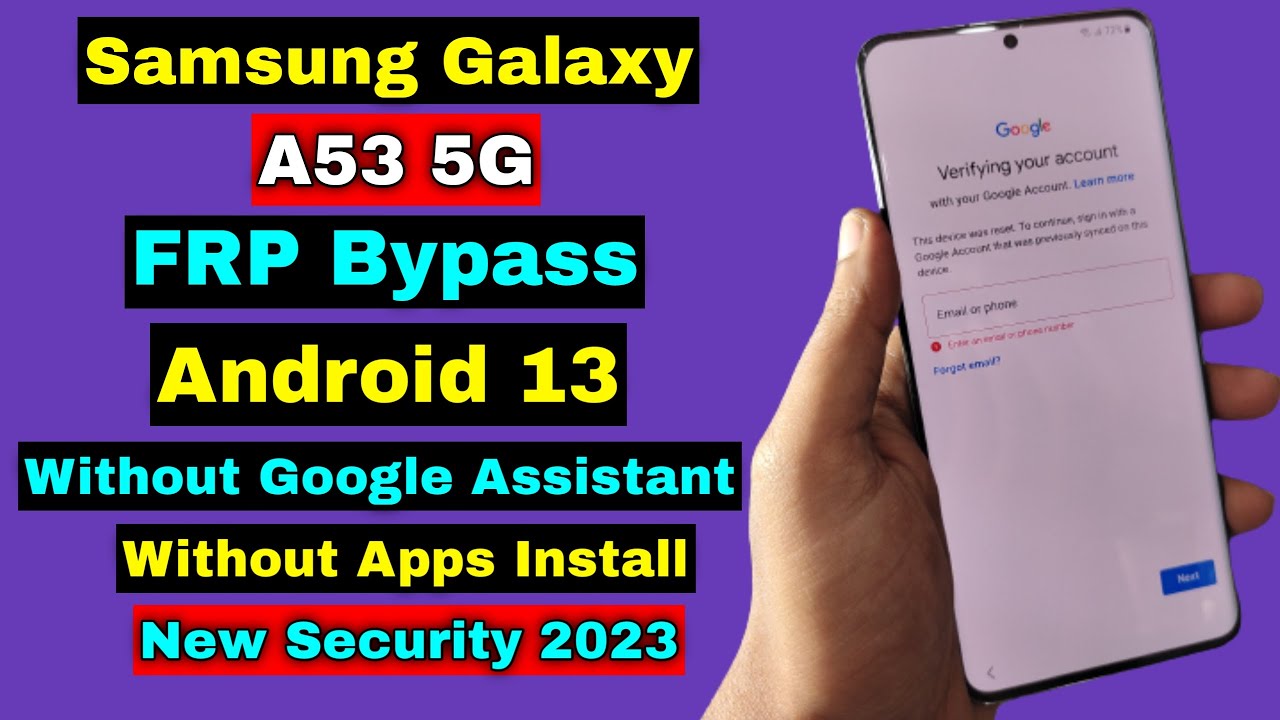 A53 Frp Bypass Android 13