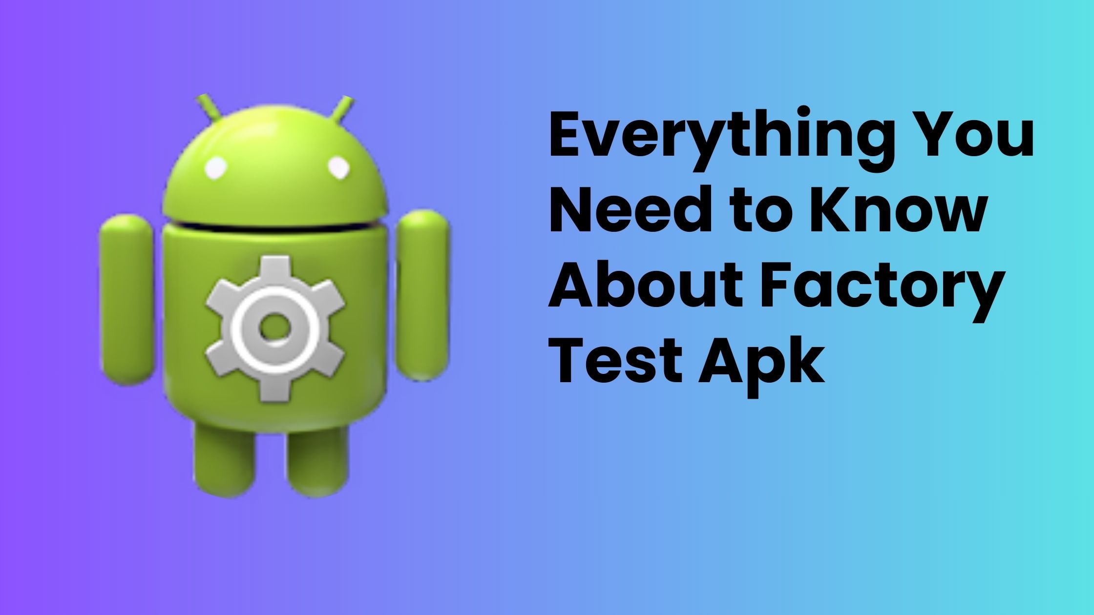 Everything You Need to Know About Factory Test Apk
