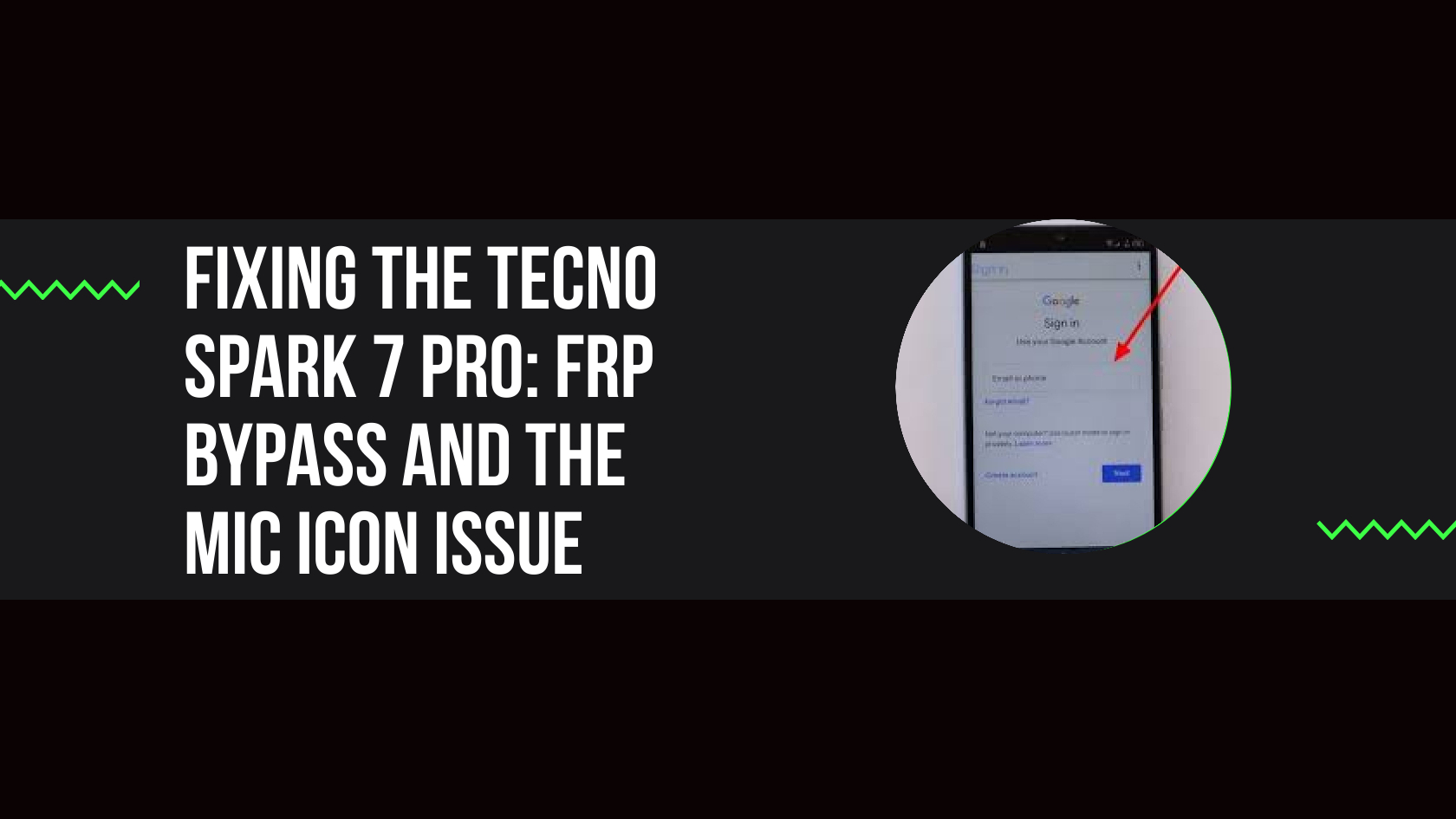 Fixing the Tecno Spark 7 Pro FRP Bypass and the Mic Icon Issue